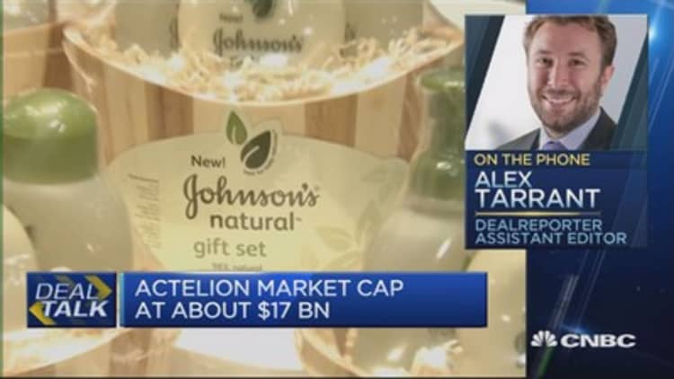 Odd timing for J&J's proposed takeover of Actelion due to Trump: Pro