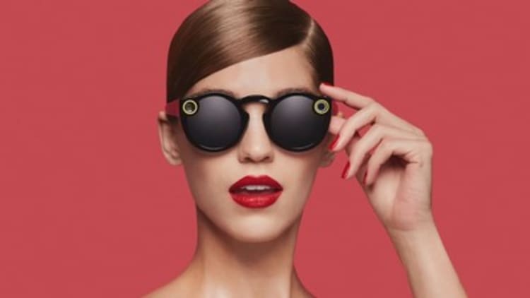 People lined the streets for hours in the cold to buy a pair of Snap's Spectacles