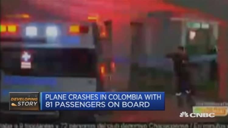 Plane with Brazilian soccer team crashes in Colombia