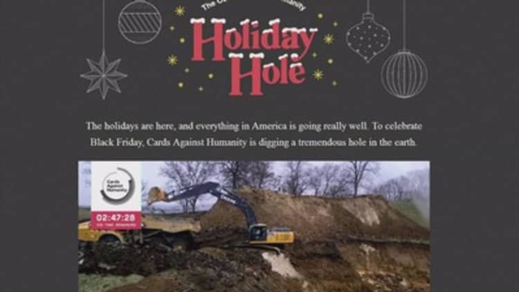 People paid Cards Against Humanity $100K to dig hole