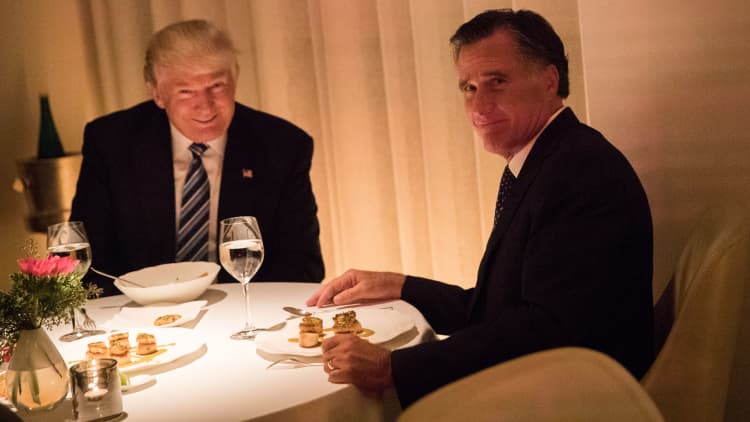 President Trump endorses Mitt Romney for Senate