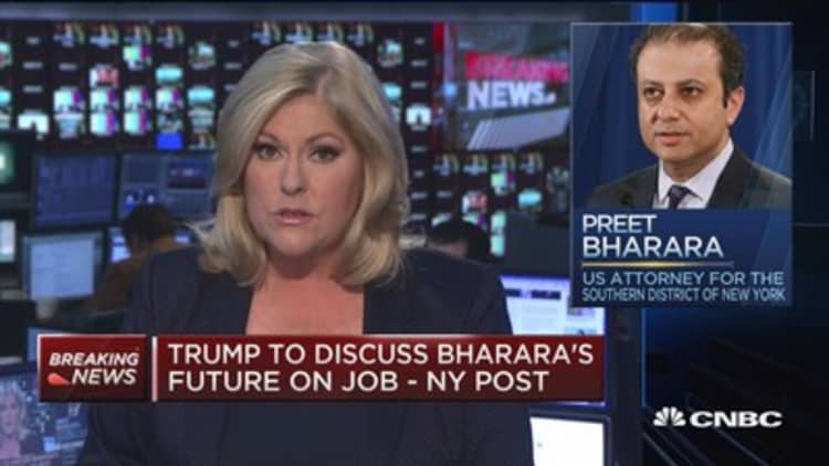 Trump to discuss Bharara's future on job: NY Post