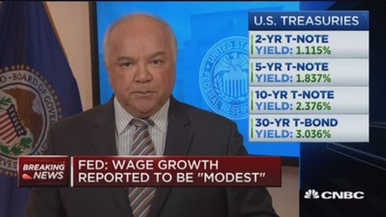 Beige Book: Modest to moderate growth