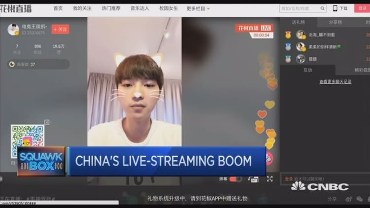 Live-streaming culture is taking off in China