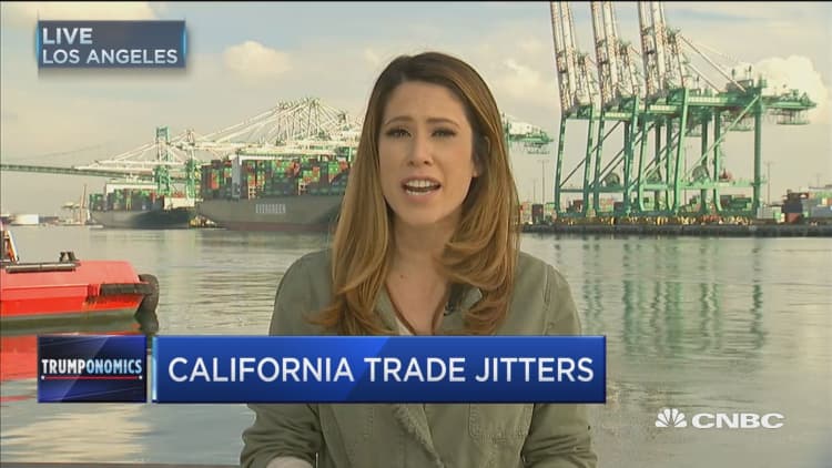 California's trade jitters