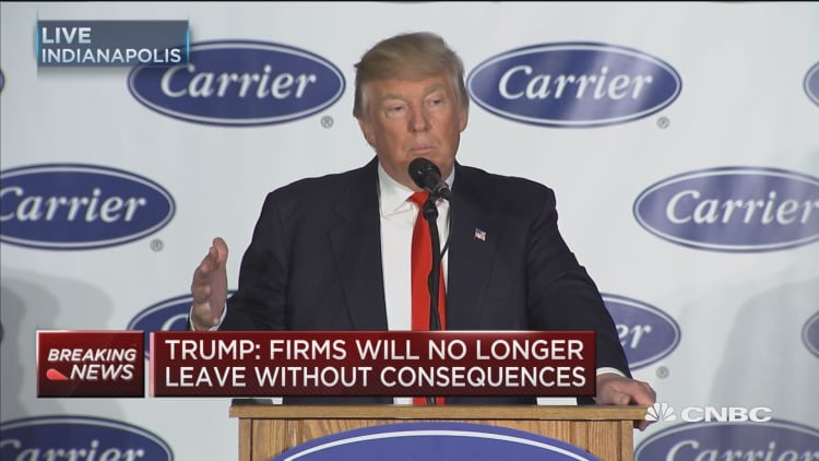 Trump: Companies are not leaving this country