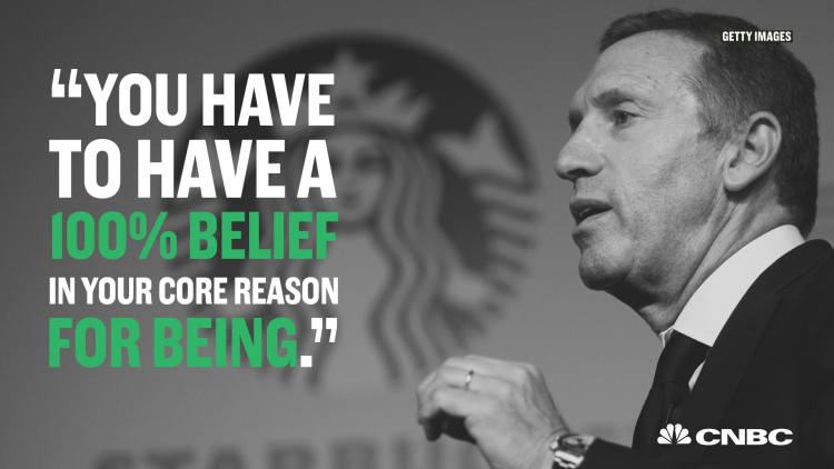 Inspirational quotes from Starbucks CEO Howard Schultz