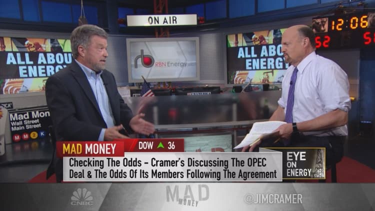 The one guy who correctly predicted the fall of oil prices tells Cramer the price of oil in 2021