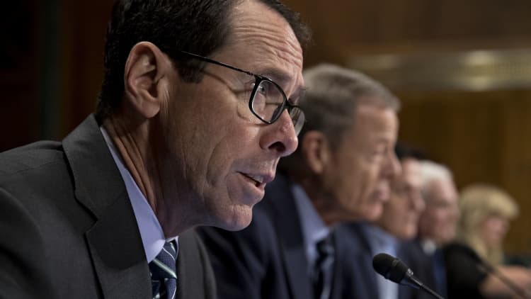AT&T CEO says he has not offered CNN sale to DOJ