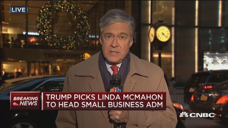 Trump picks Linda McMahon to head SBA