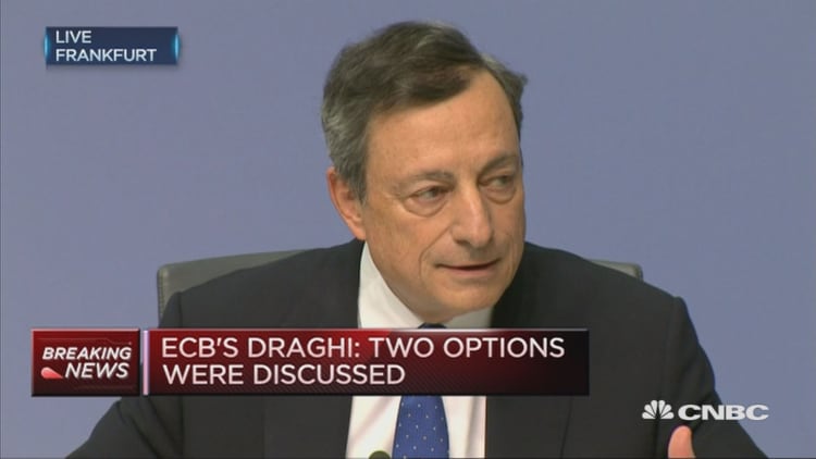 Buying below deposit rate an option, not a necessity: Draghi
