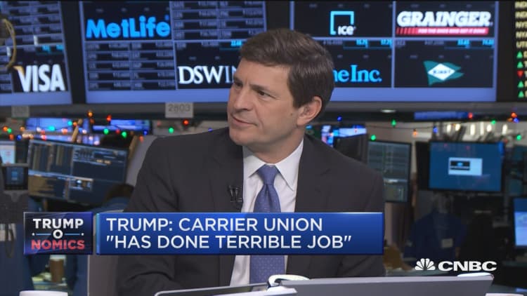 Trump: Carrier Union 'has done terrible job'