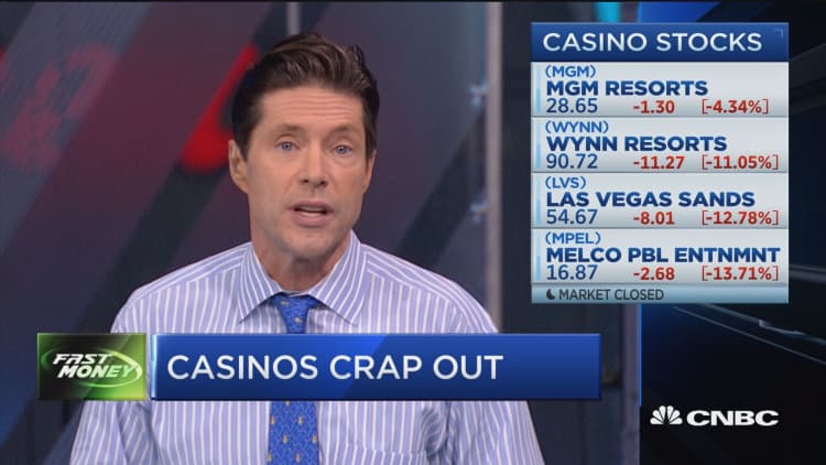 Casino stocks crap out