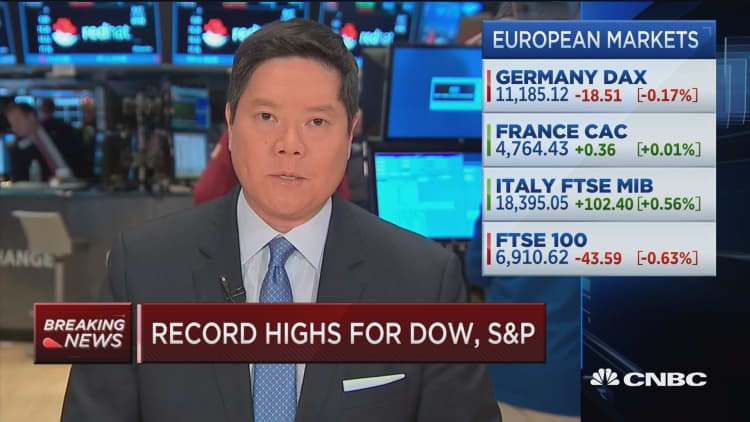 Dow and S&P open with another record high