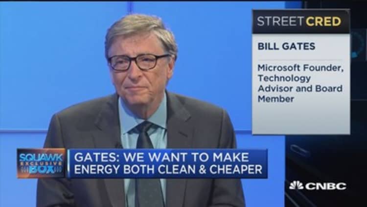 Bill Gates: Our goal is to be cheaper than other energy sources
