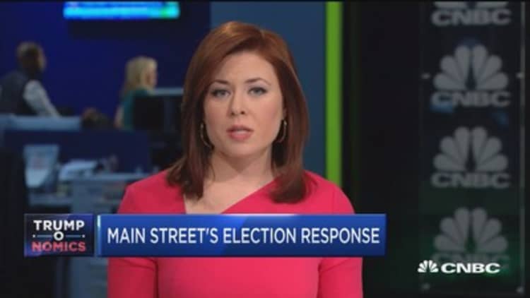 Main Street's optimistic election response