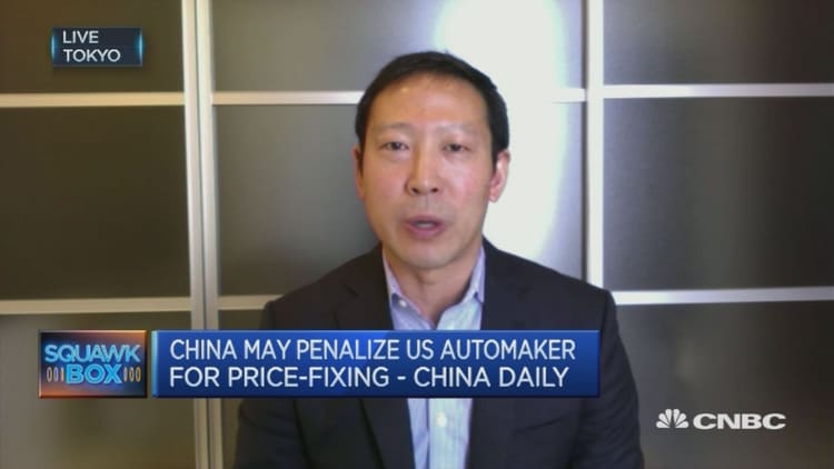 China is probing US automakers for price-fixing