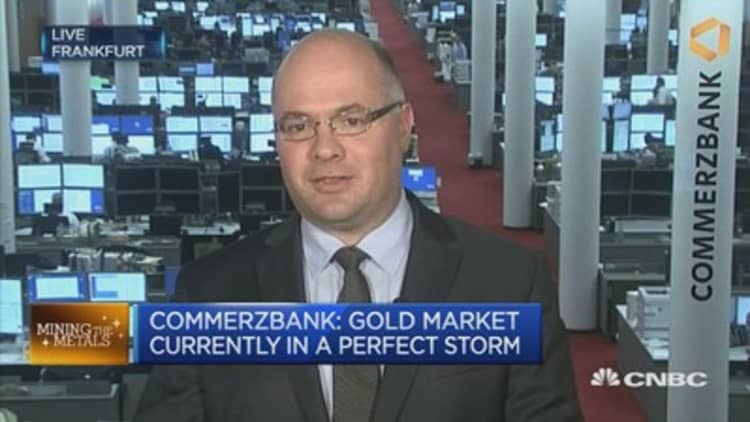Gold market a perfect storm: Commerzbank