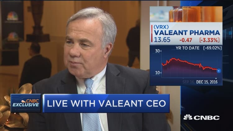 Valeant CEO: Our policy will keep single-digit pricing