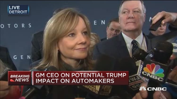 GM CEO: We will work constructively with Trump