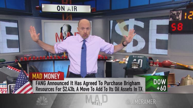 Cramer uses basic economics to discover the oil patch may be sowing the seeds of its own destruction