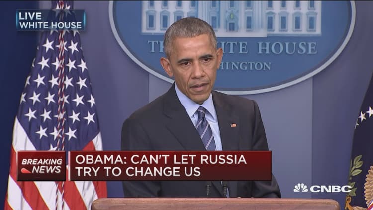 Obama: Intelligence gives me confidence Russia did hacking