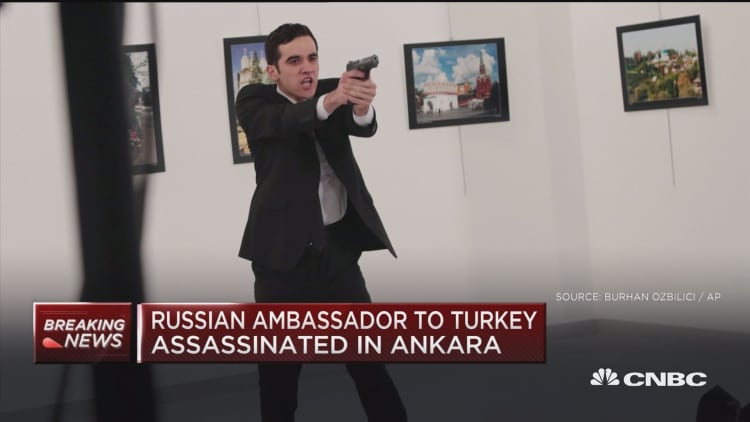 Russian Ambassador to Turkey assassinated in Ankara