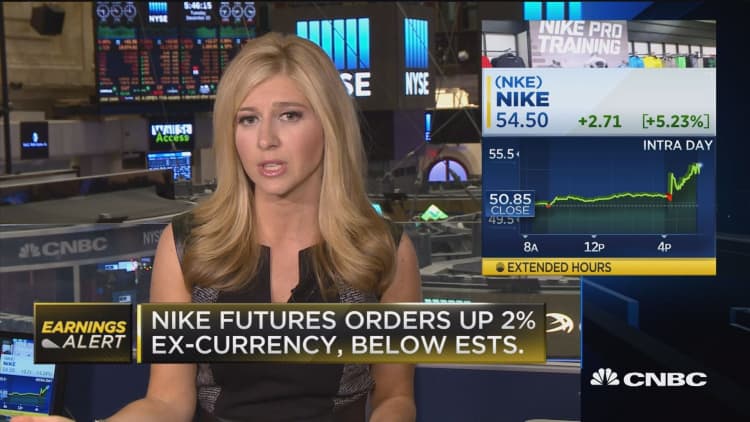 Nike shares jump on earnings beat