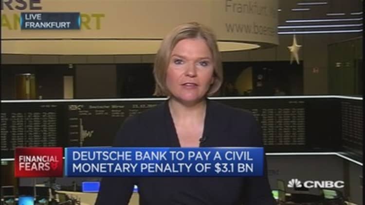 Relief from Deutsche Bank, investors happy