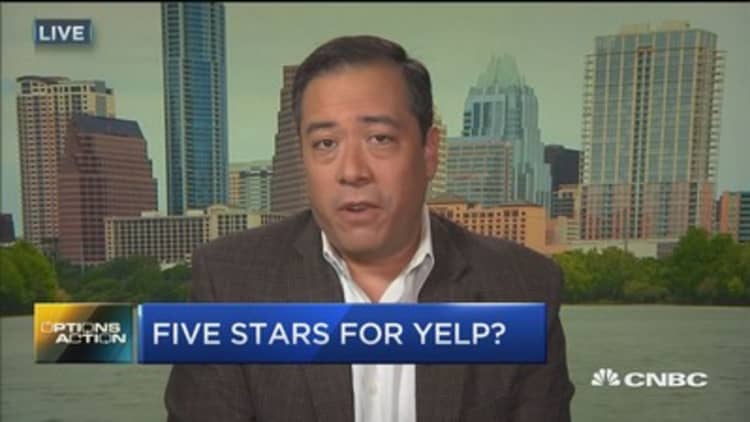 Options Action: Five stars for Yelp?