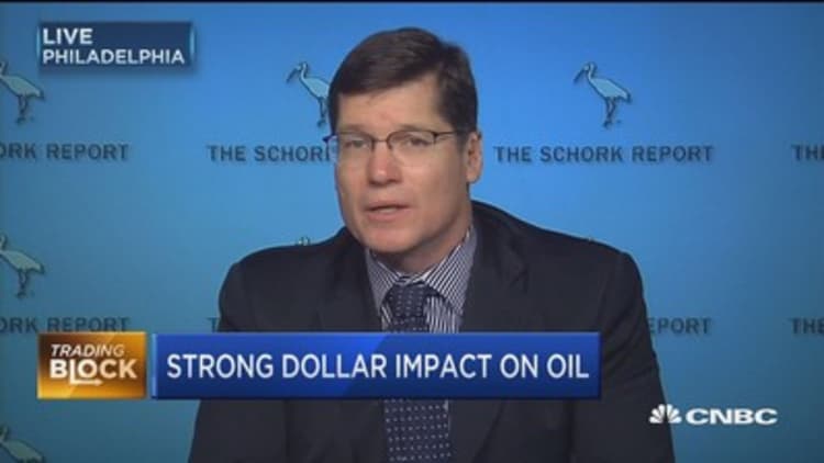 Strong dollar delivers oil 'double whammy': Stephen Schork