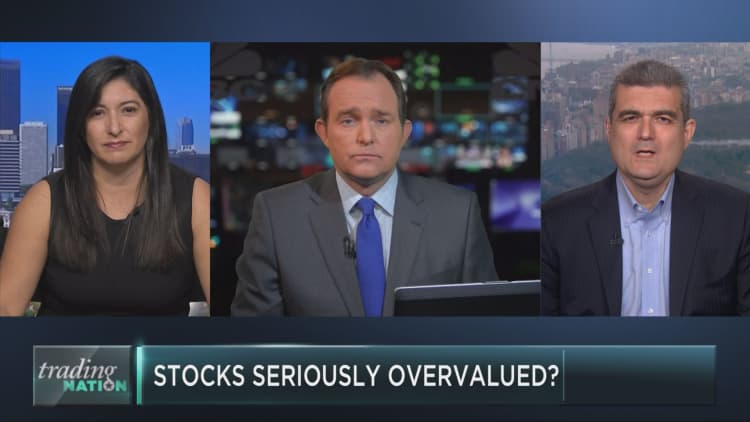 Are stocks now massively overvalued?
