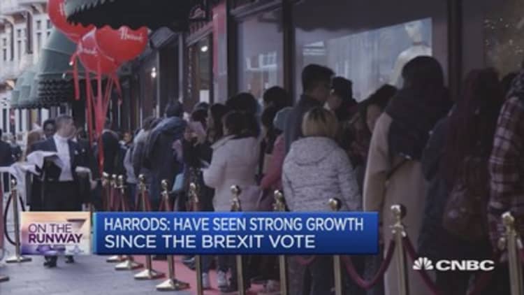 Have seen strong growth since the Brexit vote: Harrods