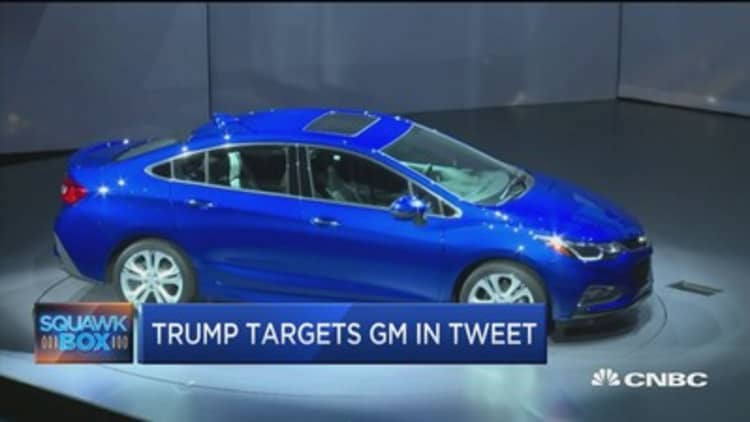 Trump tweet targets GM 