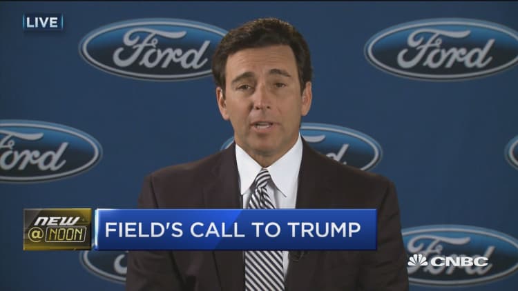 Ford CEO: Trump happy about investment in US