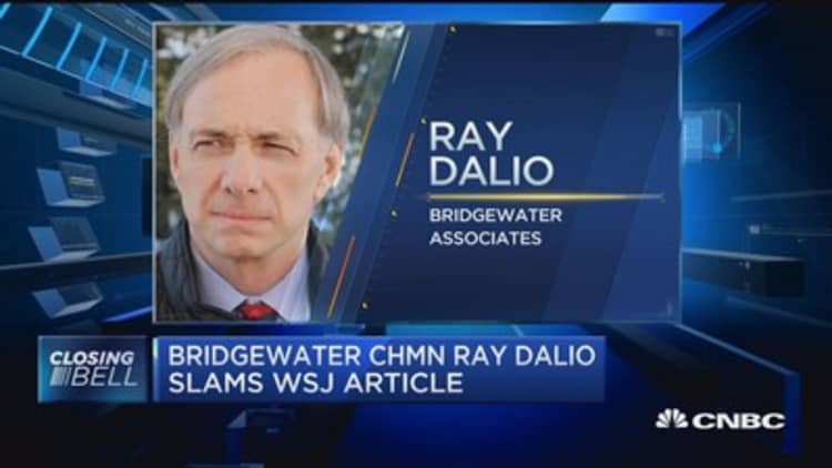 Bridgewater's Dalio slams WSJ article
