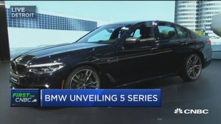 BMW unveils new 5-Series at Detroit auto show