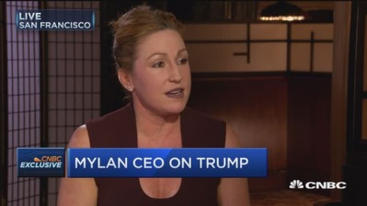 Mylan CEO: Trump a very business-minded, solution-oriented individual