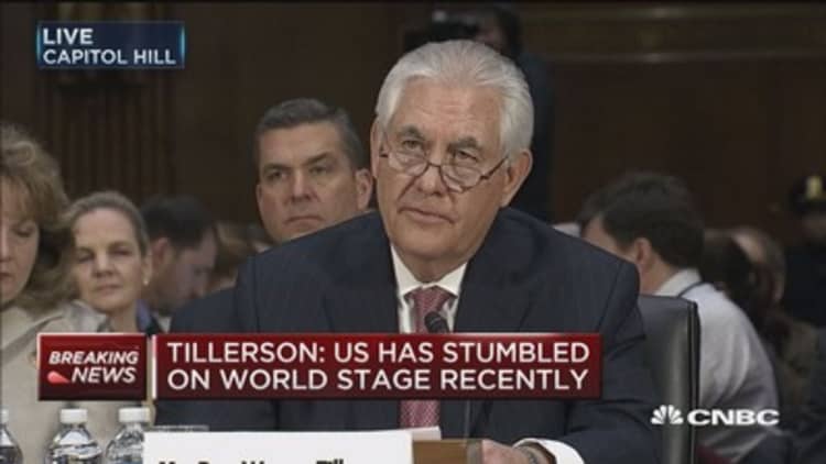 Tillerson: Unreasonable to expect human rights alone to drive foreign policy