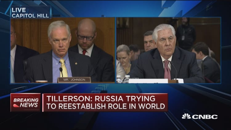 Tillerson: Russia wants to reestablish its role in world order