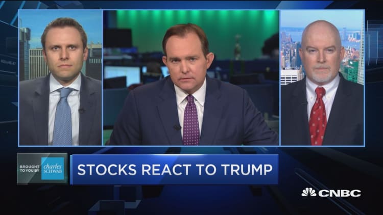 Trading Nation: Stocks react to Trump
