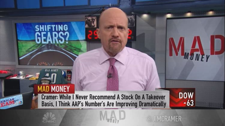 Cramer argues why AAP is ready to catch a juicy takeover bid