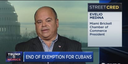 End of exemption for Cubans