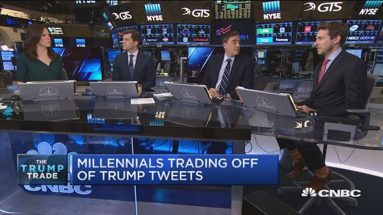 Millennials are trading based off Trump tweets