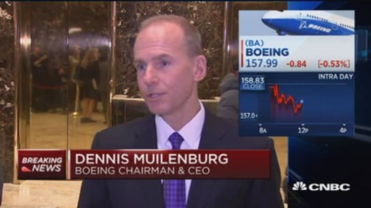 Trump doing a great job engaging business: Boeing CEO