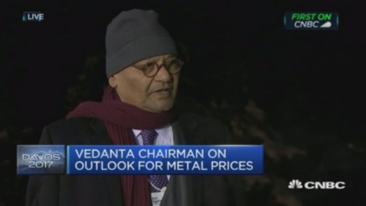 Metal prices could rise a further 10 to 15%: Vedanta Chair