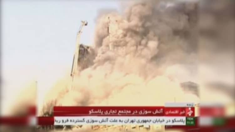 Iran building collapses