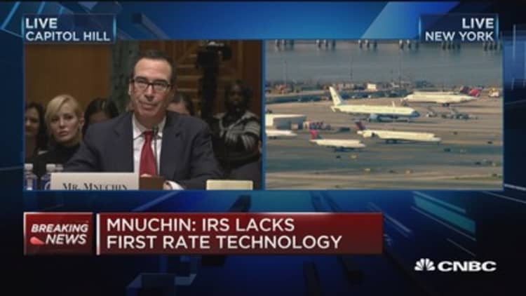 Mnuchin: IRS lacks first rate technology