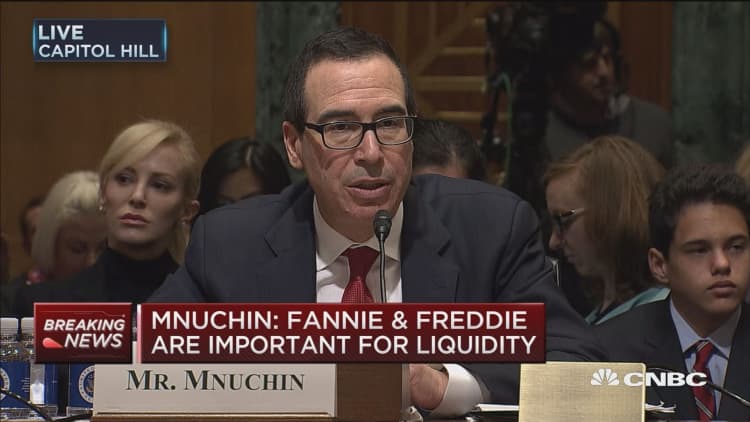 Mnuchin: Fannie & Freddie are important for liquidity