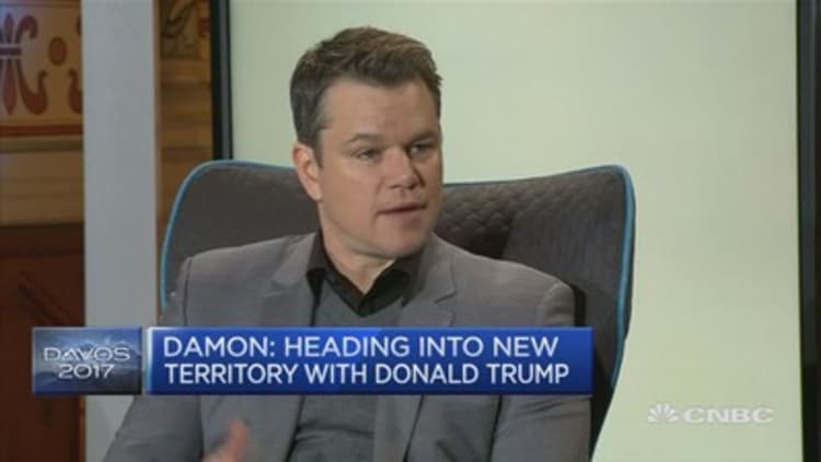 Heading into new territory with Donald Trump: Matt Damon